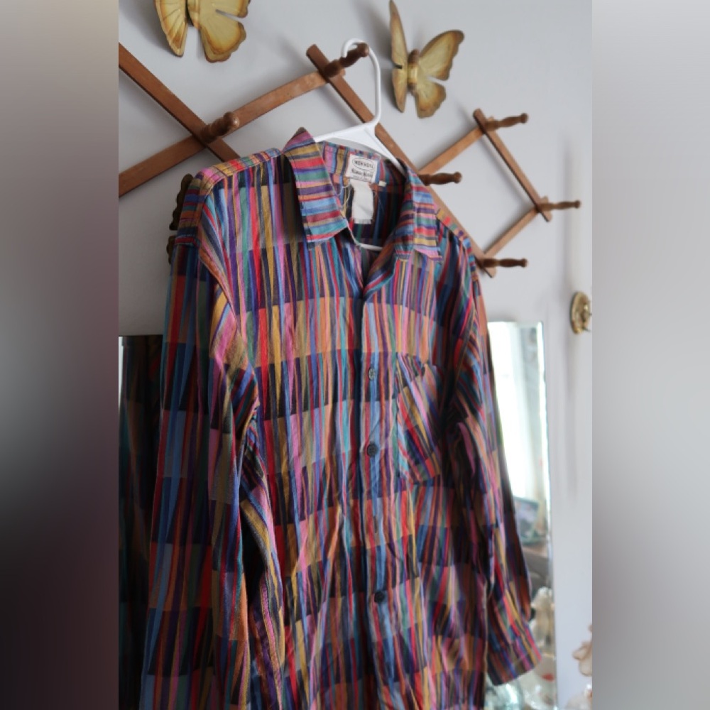 Vintage 1970s Neiman Marcus Missoni button down size 50